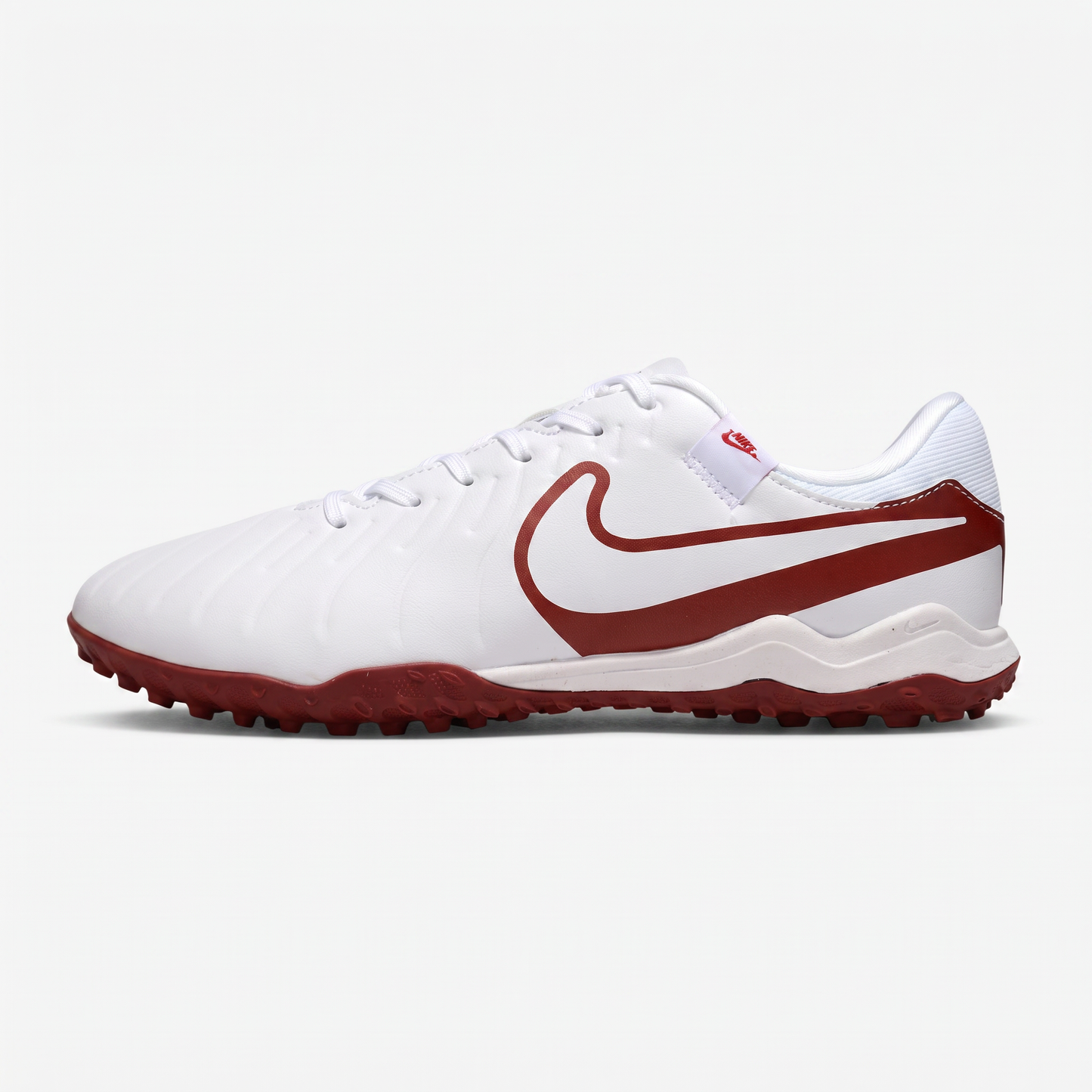 Tiempo Legend 10 Pro TF Wit / Teamrood (Diep kastanjebruin)