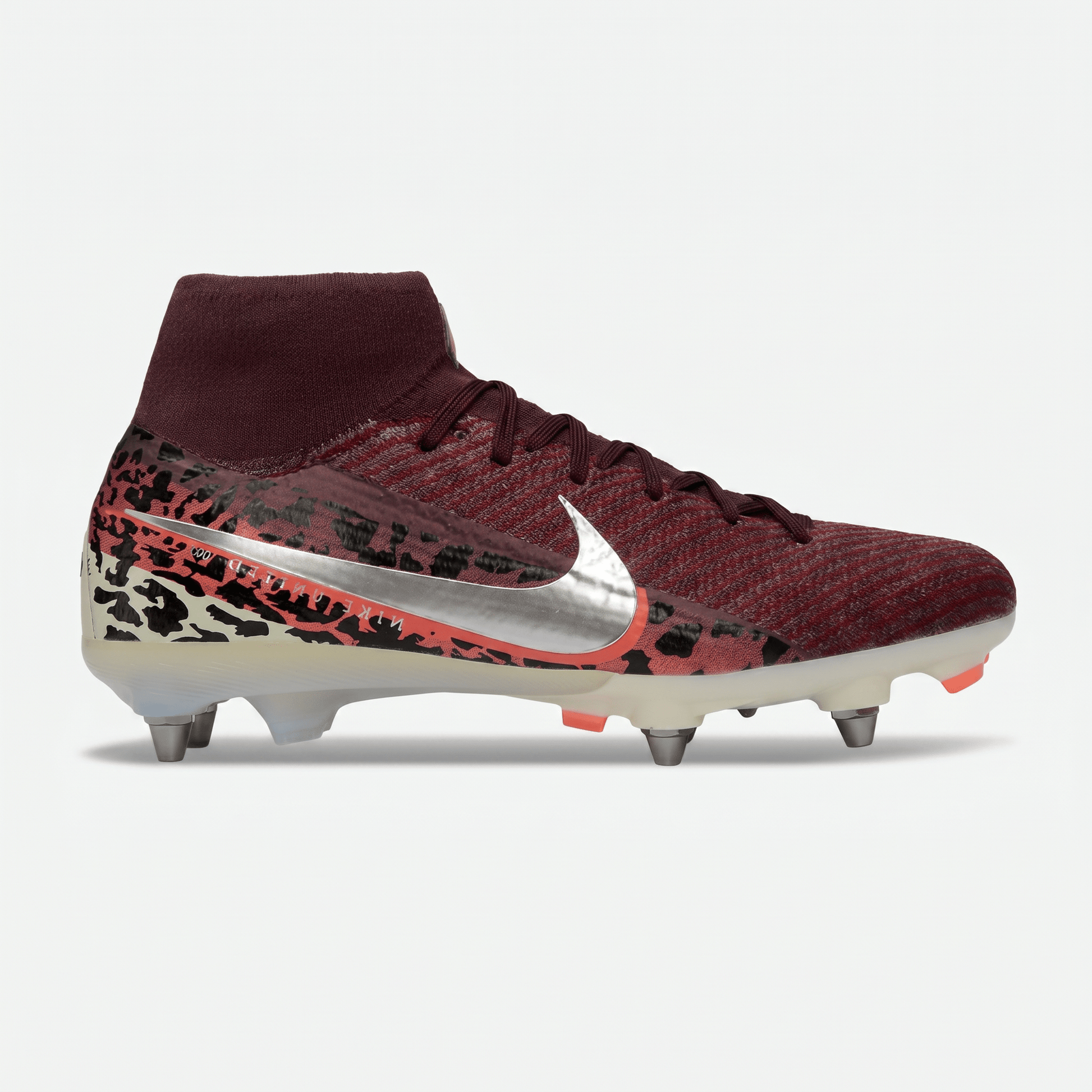 Mercurial Superfly IIX Elite SG Burgundy / Metallic Silver / Coral - Elite Boots