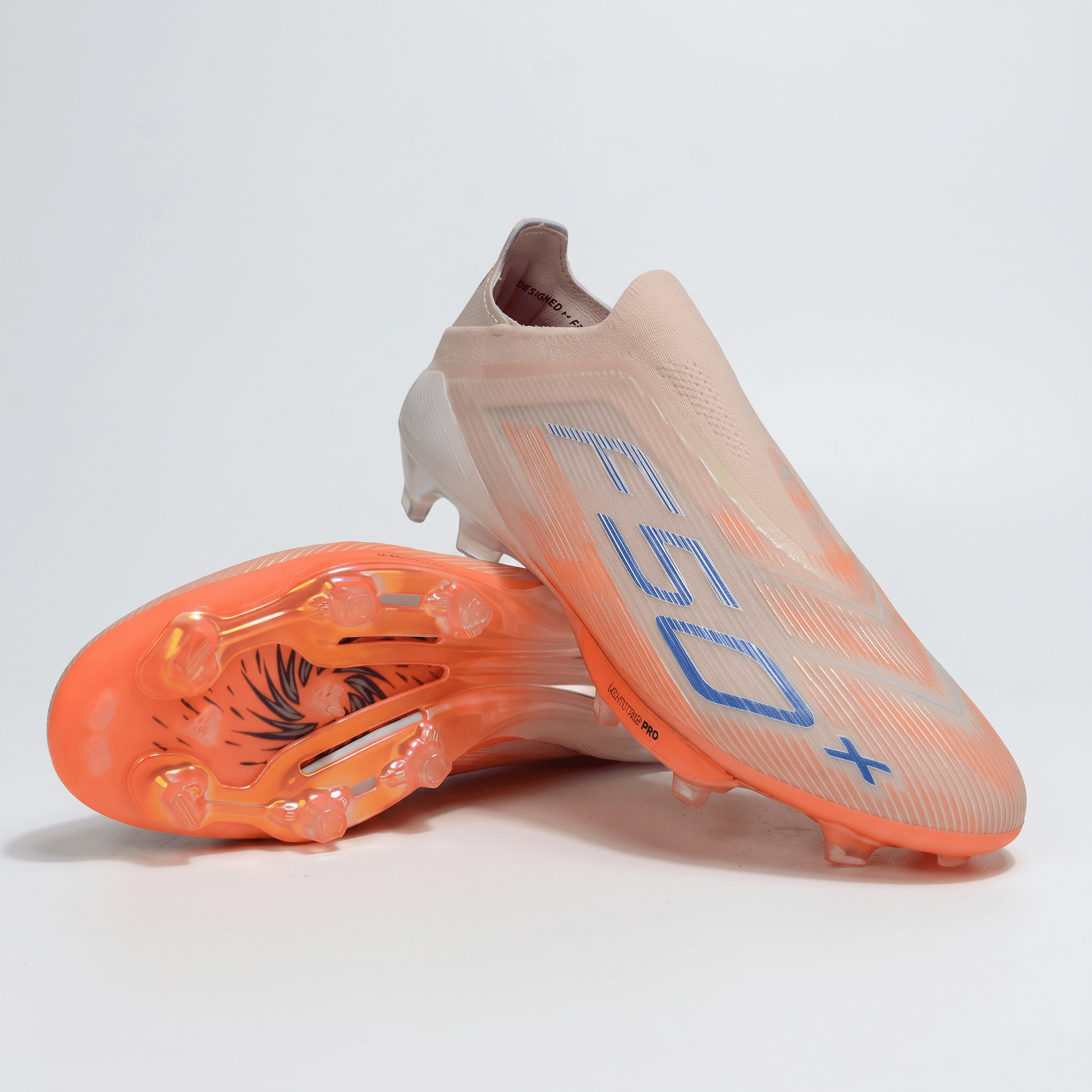 F50 Sparkfusion LL Laceless Bliss Orange / Lucid Blue / Orange - Elite Boots