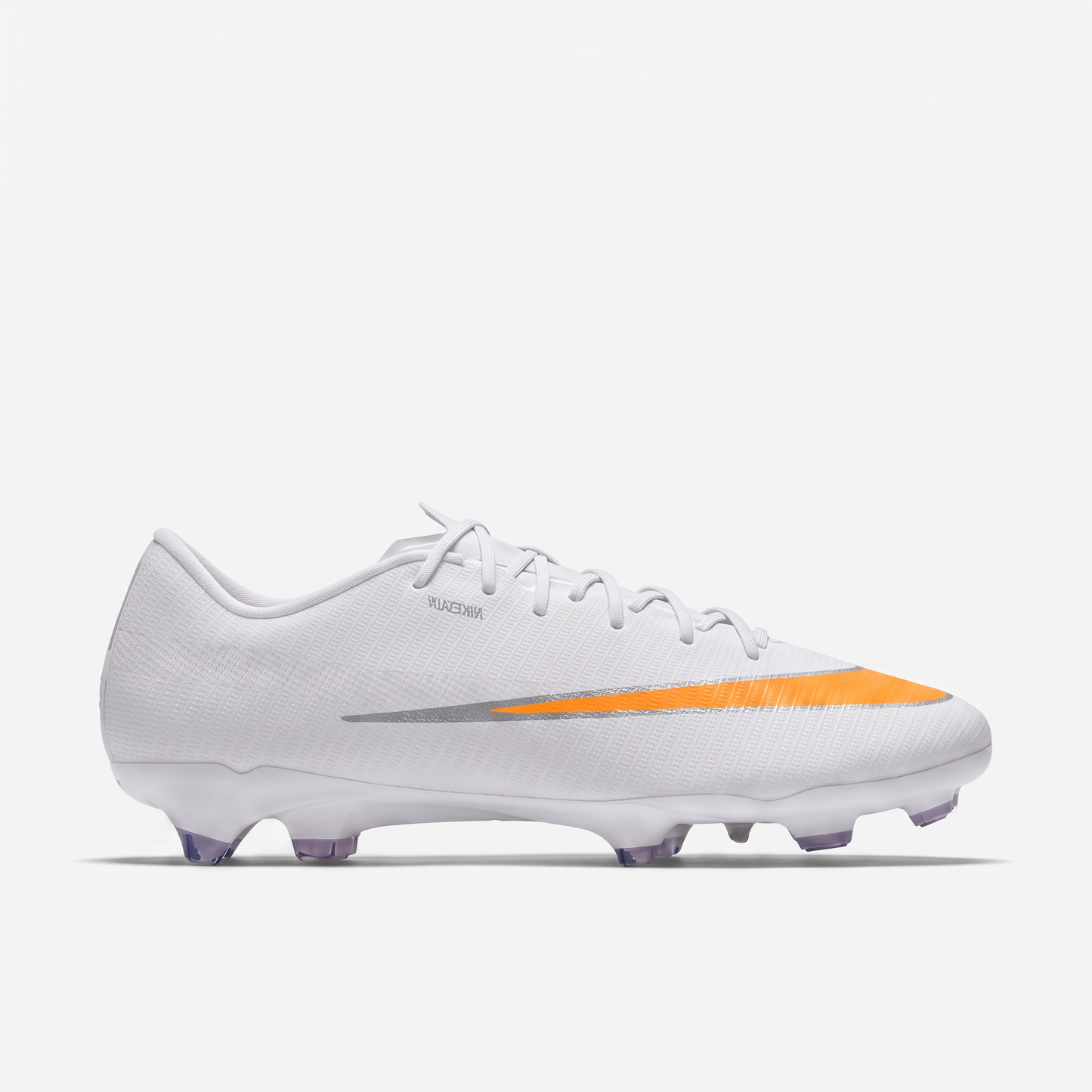 Air Zoom Mercurial Vapor 16 Personalizado Blanco / Naranja / Plata Metálico