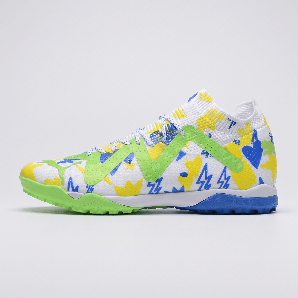 Future Ultimate NJR Cage TT White / Racing Blue / Lemon Meringue / Parakeet Green - Elite Boots