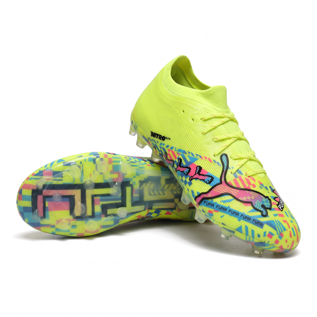 Ultra Nitro 7 Ultimate FG Yellow Alert / White / Blue Glimmer / Pink Glimmer