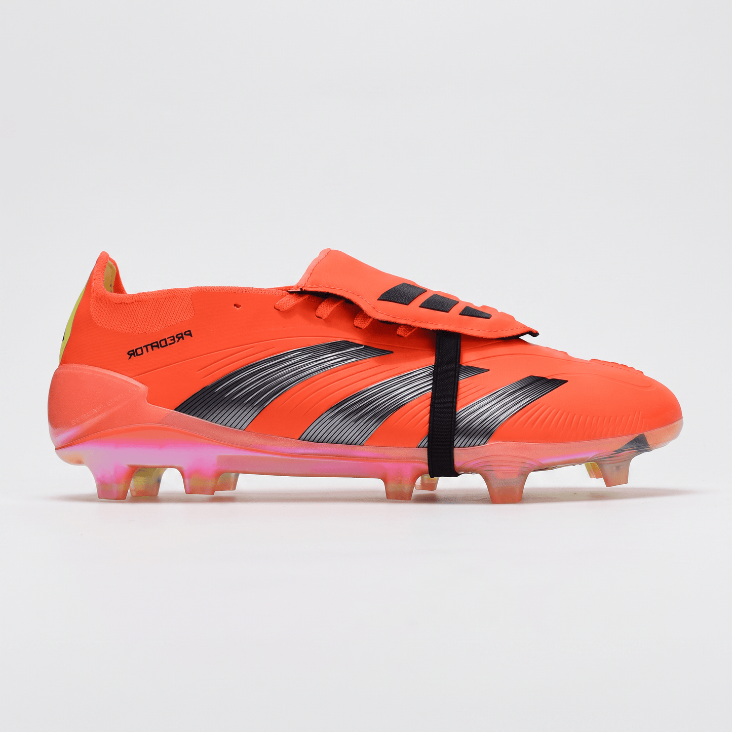 Predator Fold-Over Tongue FG Solar Red / Core Black / Yellow - Elite Boots