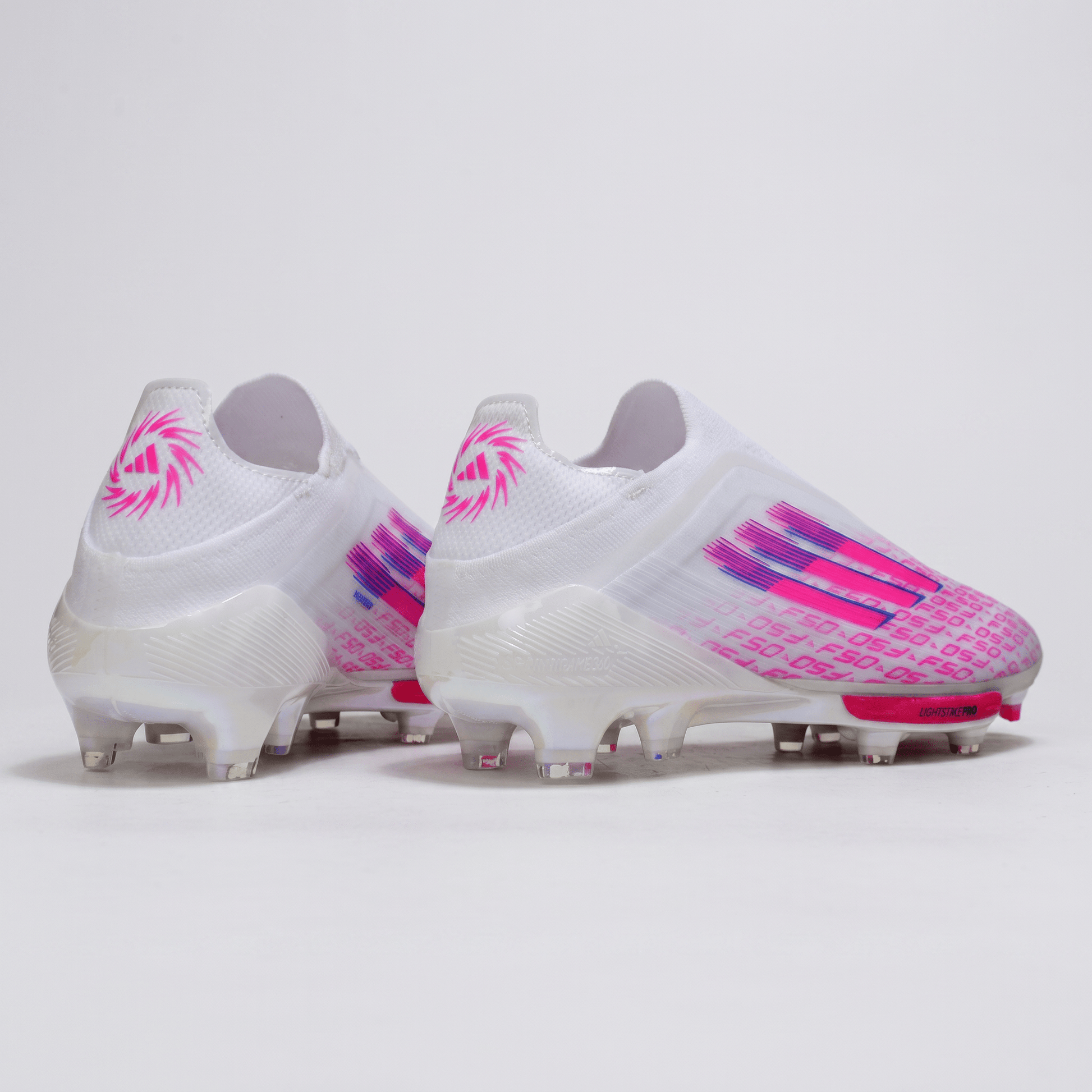 F50 LL Laceless White / Lucid Pink / Blue / Bright Red - Elite Boots