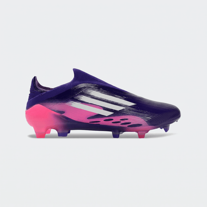 F50+ Laceless FG Unity Purple / Footwear White / Lucid Lemon - Elite Boots