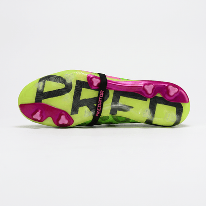 Predator Fold-Over Tongue FG Solar Red / Cloud White / Pulse Lime - Elite Boots