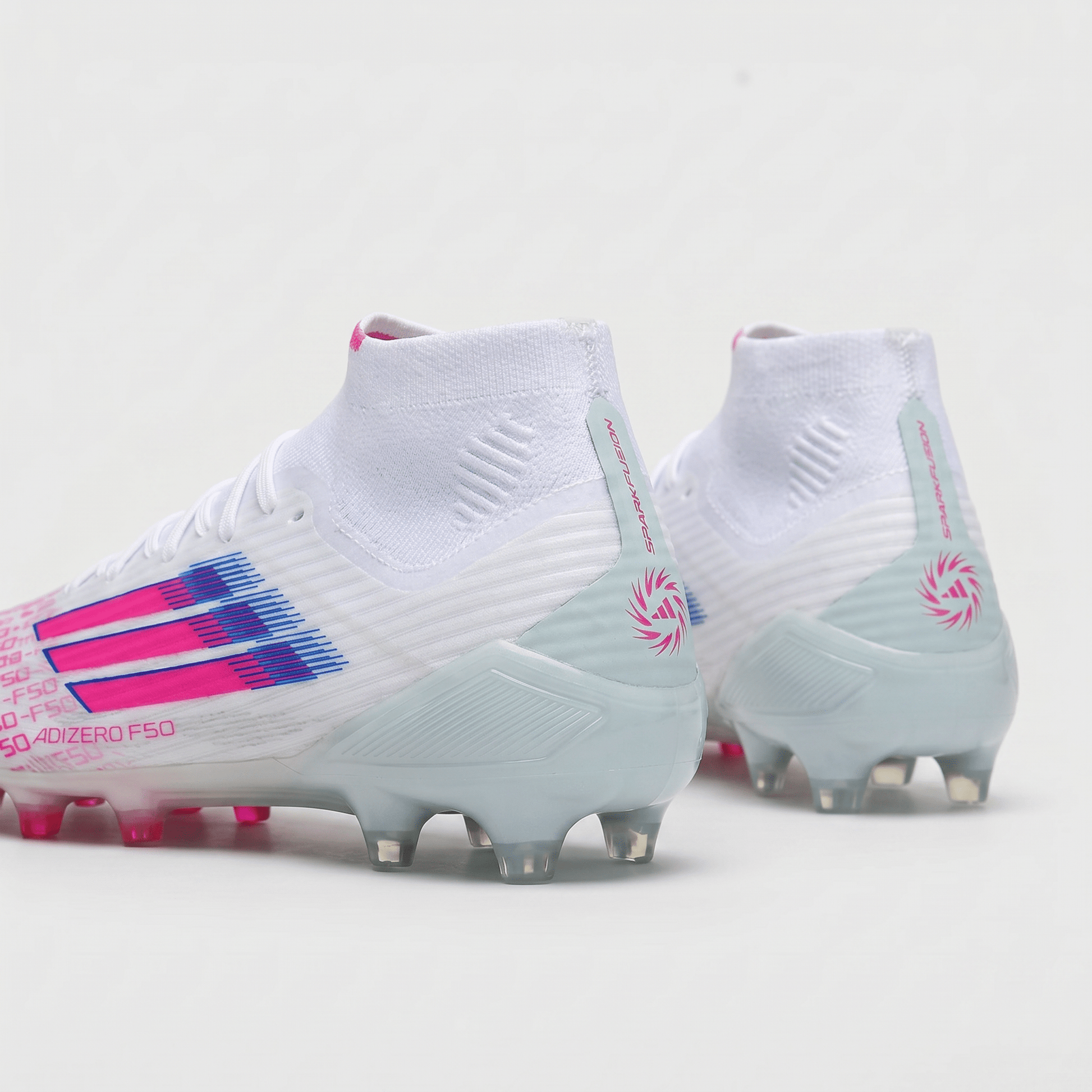 F50 Sparkfusion Elite Mid FGColor: Footwear White / Lucid Pink / Spark Mint - Elite Boots
