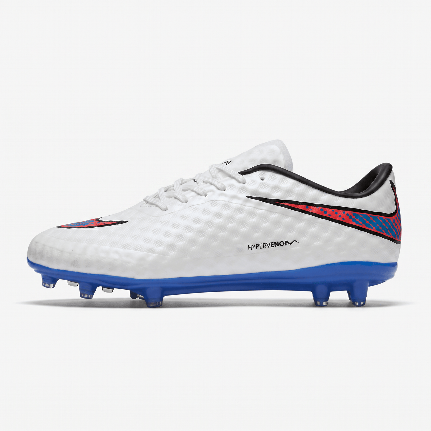 Hypervenom Phinish FG White / Total Crimson / Blue Lagoon - Elite Boots