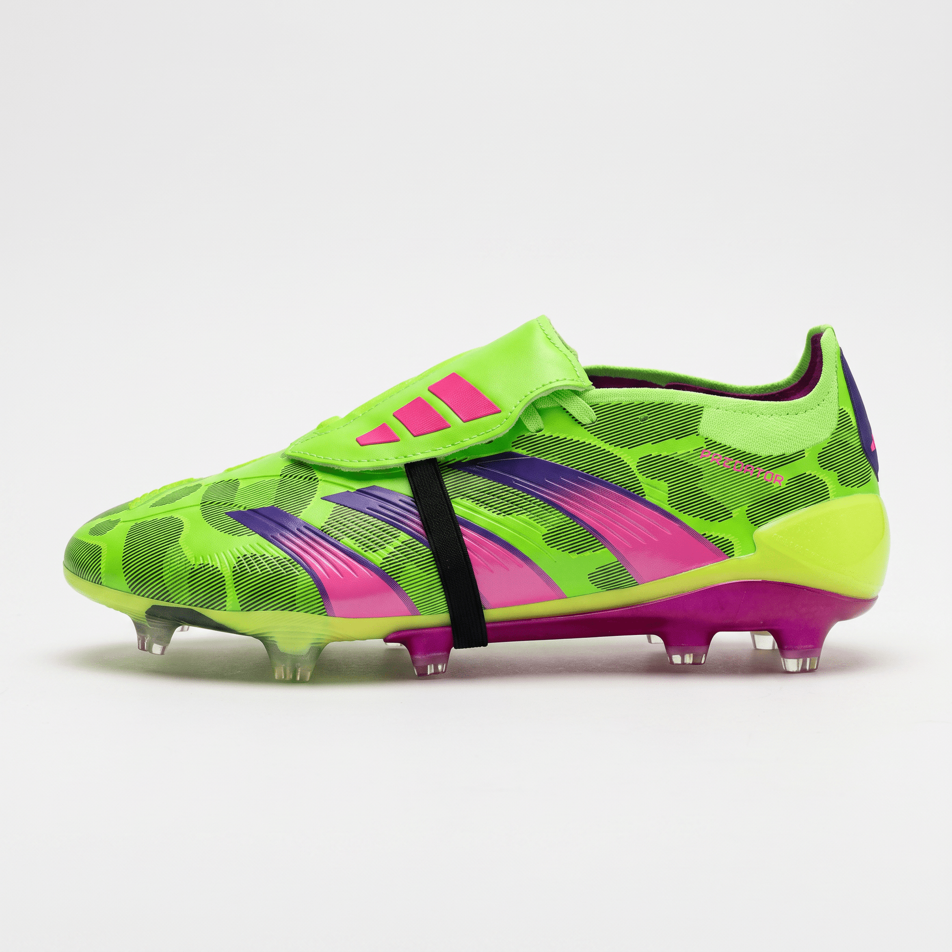 Predator Fold-Over Tongue FG Solar Red / Cloud White / Pulse Lime - Elite Boots
