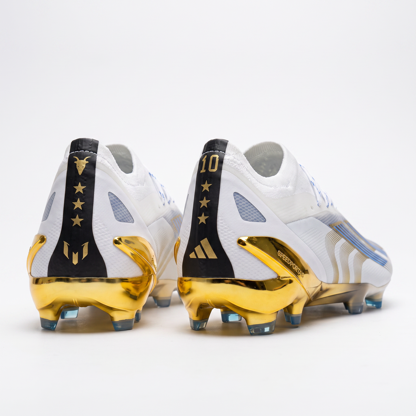 X Crazyfast.1 FG Cloud White / Pulse Blue / Gold Metallic