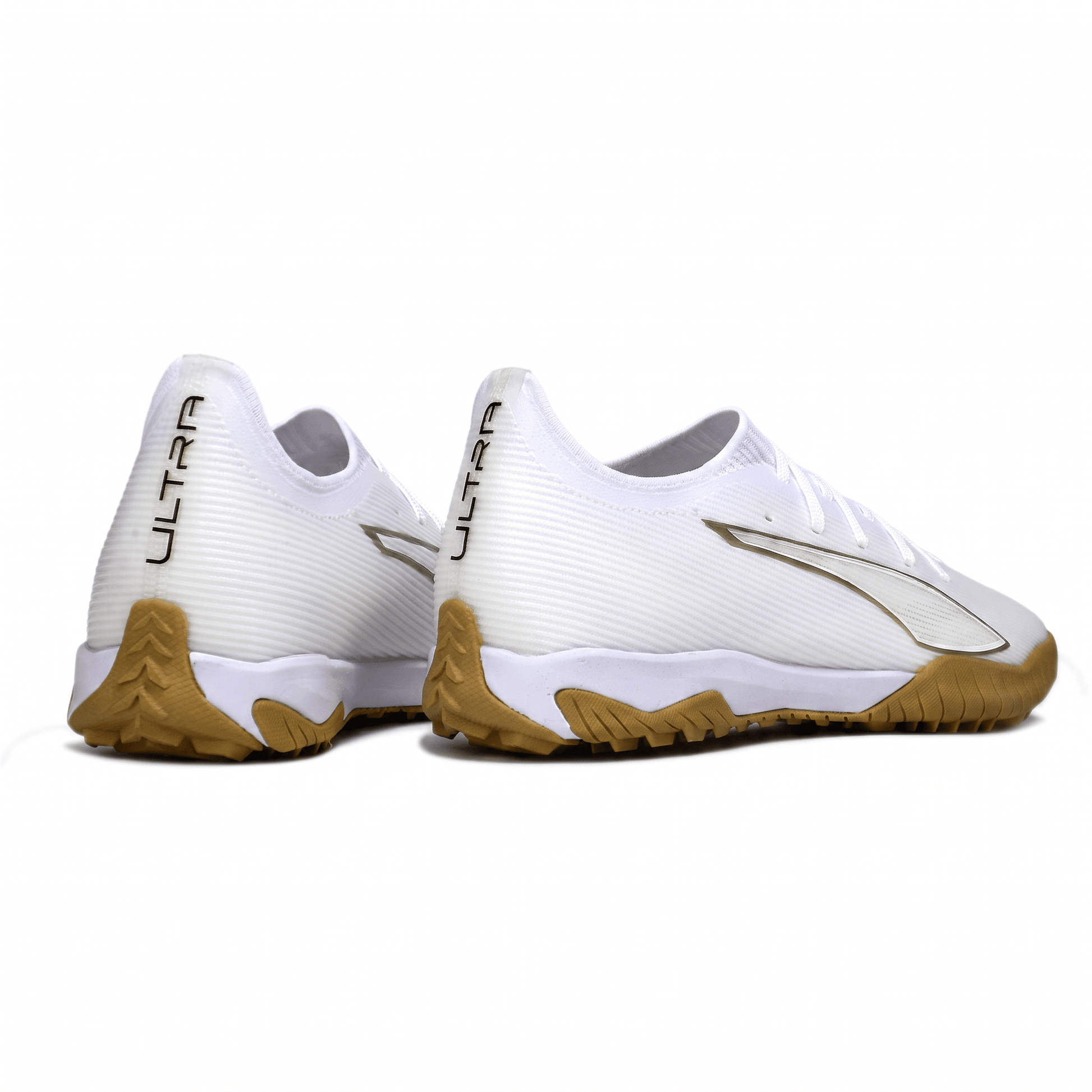 Ultra Ultimate TF White / Metallic Gold / Gum - Elite Boots