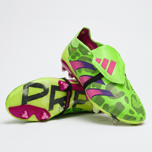 Predator Fold-Over Tongue FG Solar Red / Cloud White / Pulse Lime - Elite Boots