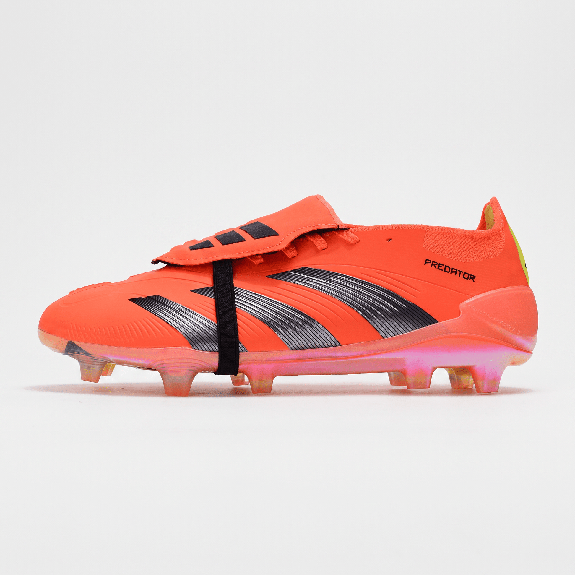 Predator Fold-Over Tongue FG Solar Red / Core Black / Yellow - Elite Boots