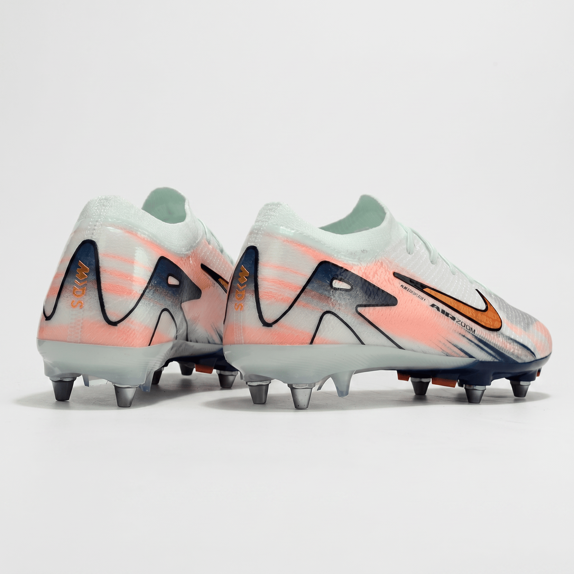 Mercurial Superfly IIX Elite SG White / Navy Blue / Gold / Coral Pink - Elite Boots