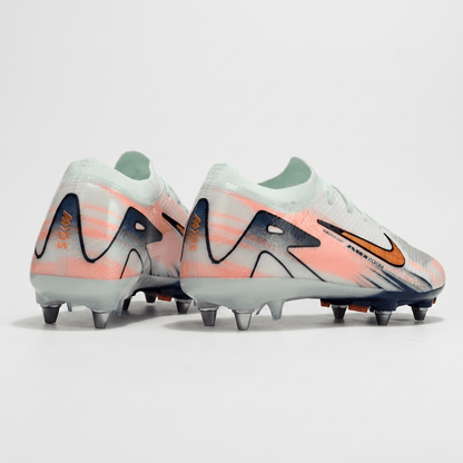 Mercurial Superfly IIX Elite SG White / Navy Blue / Gold / Coral Pink - Elite Boots