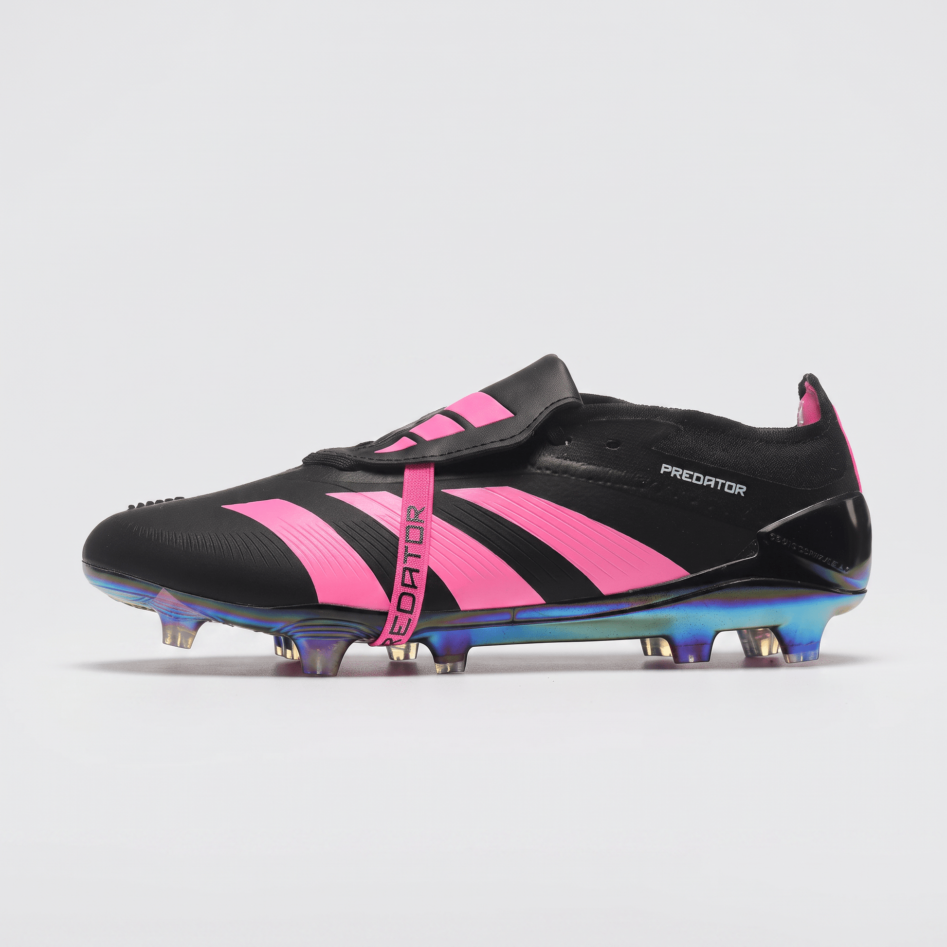 Predator Fold-Over Tongue FG II Core Black / Pink / Aurora Metallic - Elite Boots