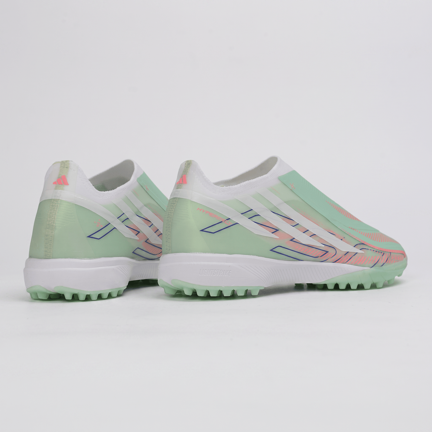 F50 Laceless TF Green Spark / Lucid Blue / Cloud White - Elite Boots