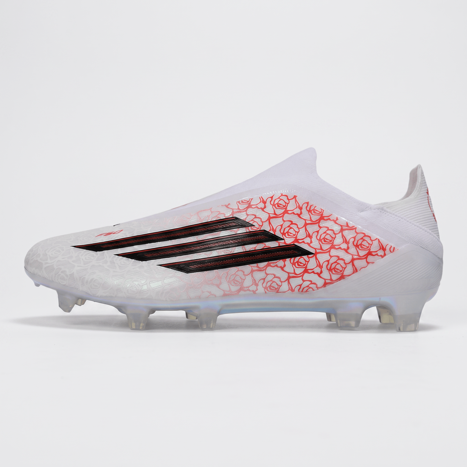 F50+ Laceless FG Footwear White / Core Black / Lucid Red - Elite Boots