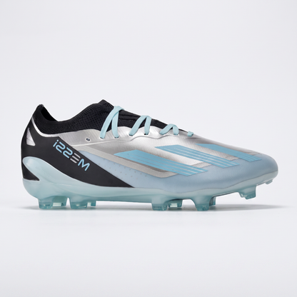X Crazyfast.3 FG Metallic Silver / Core Black / Bliss Blue