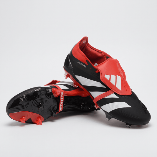 Predator Fold-Over Tongue SG Core Black / Cloud White / Solar Red - Elite Boots