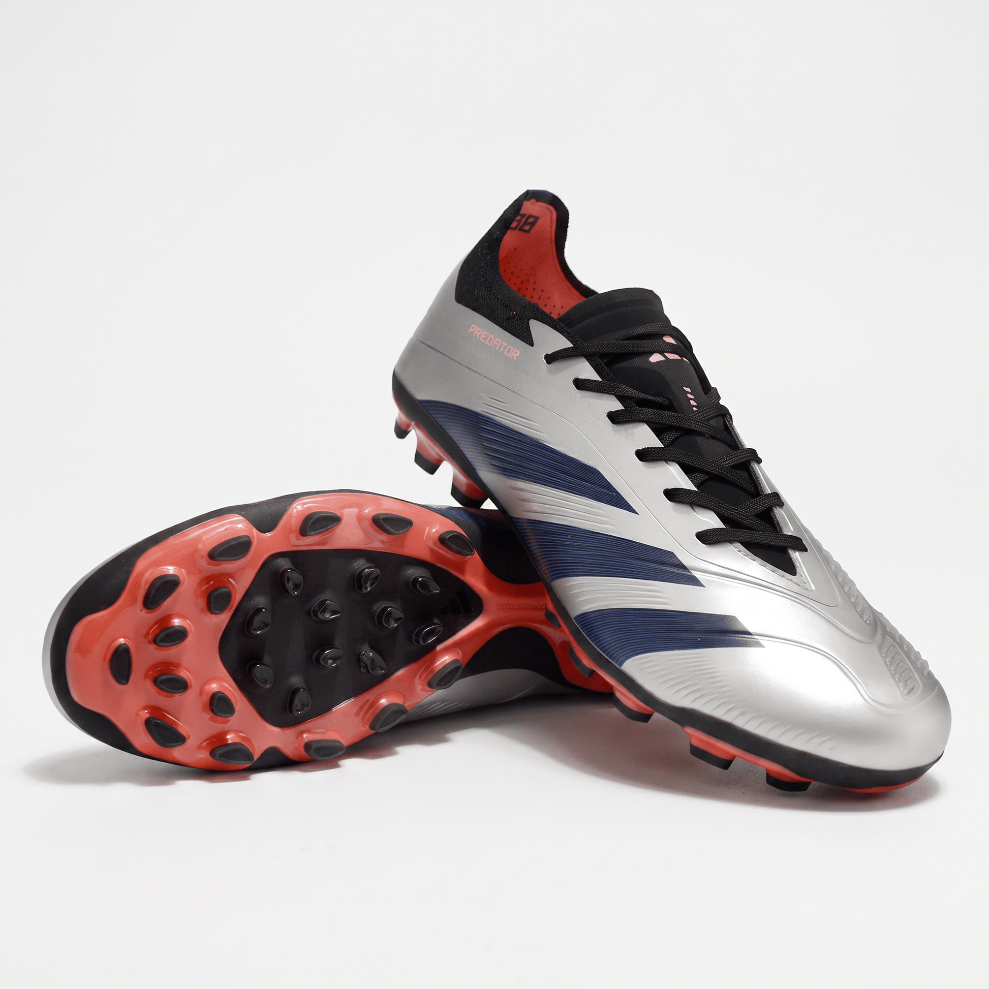 Predator TF Silver Metallic / Core Black / Team Solar Neon Pink - Elite Boots