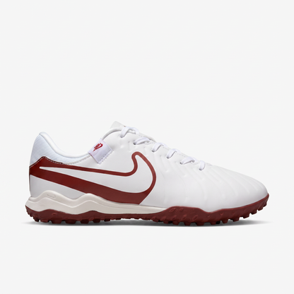 Tiempo Legend 10 Pro TF Wit / Teamrood (Diep kastanjebruin)