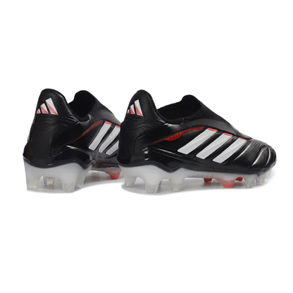 Copa Pure IV Schnürsenkellos FG Core Schwarz / Schuhwerk Weiß / Klarrot