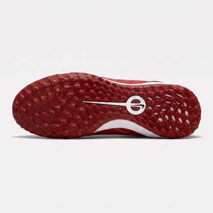 Tiempo Legend 10 Pro TF Wit / Teamrood (Diep kastanjebruin)