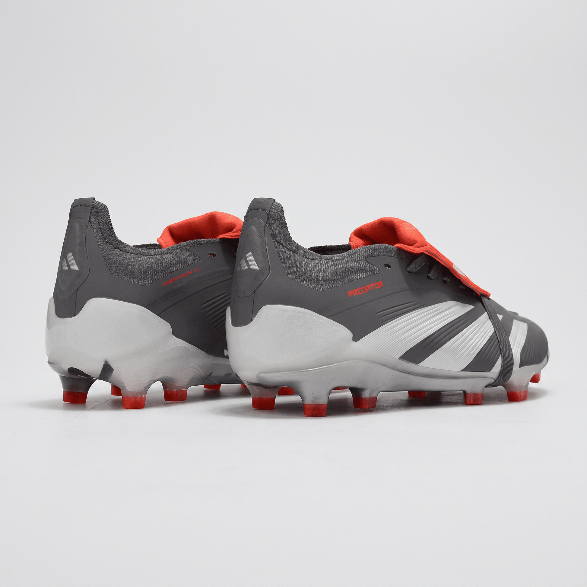 Predator Fold-Over Tongue FG Iron Metallic / Cloud White / Lucid Red - Elite Boots