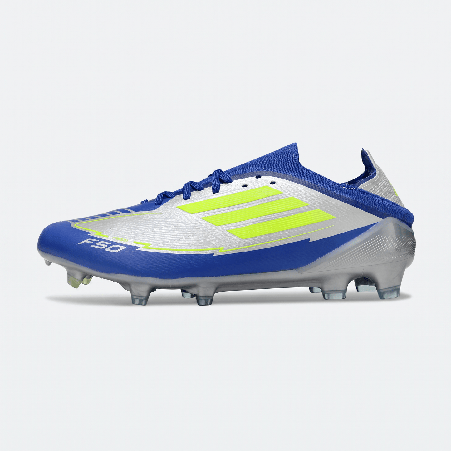 F50 FG Silver Metallic / Solar Yellow / Lucid Blue - Elite Boots
