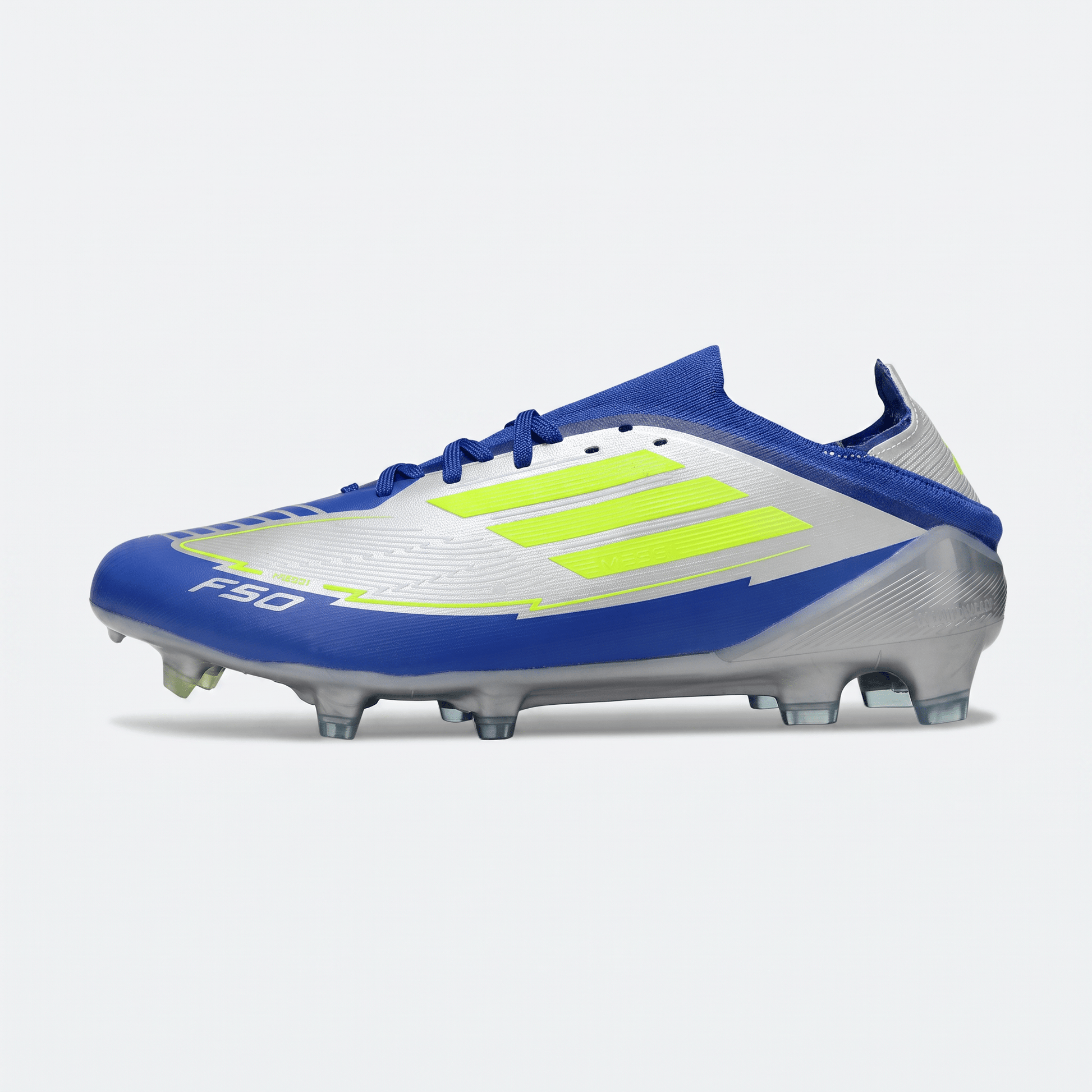 F50 FG Silver Metallic / Solar Yellow / Lucid Blue - Elite Boots