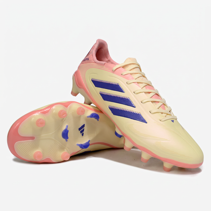 Copa Pure 3 FG Alb-murdar / Albastru lucid / Coral intens