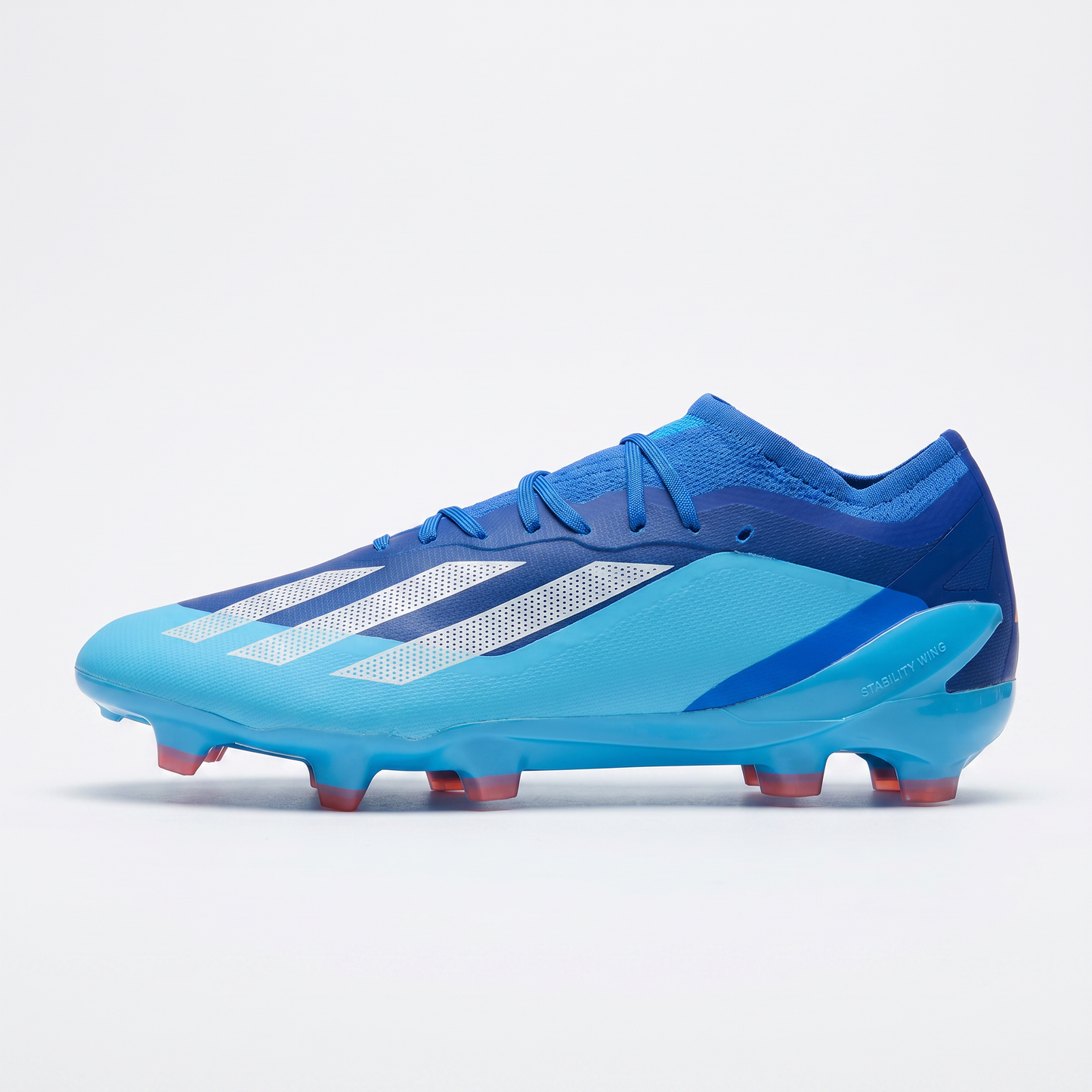 X Crazyfast FG Blu Lucido / Bianco Nuvola / Esplosione Blu