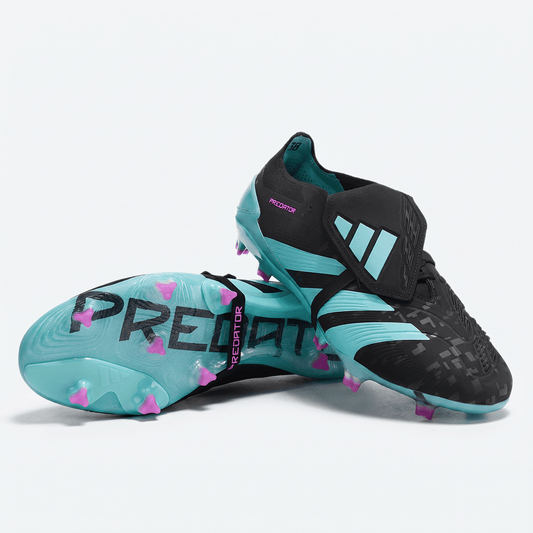 Predator Fold-Over Tongue FG Core Black / Grey Four / Lucid Red - Elite Boots