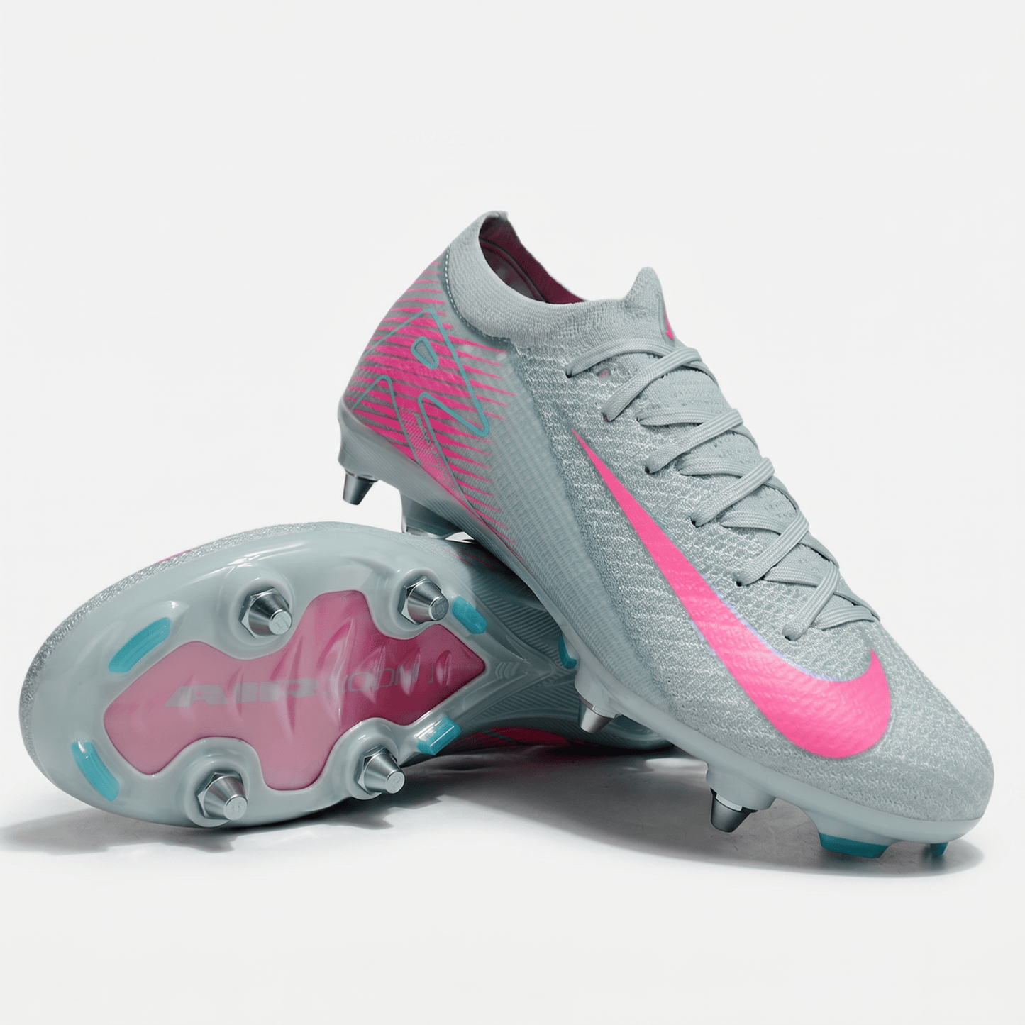 Mercurial Superfly IIX Elite SG Light Grey / Hyper Pink / Ice Blue - Elite Boots