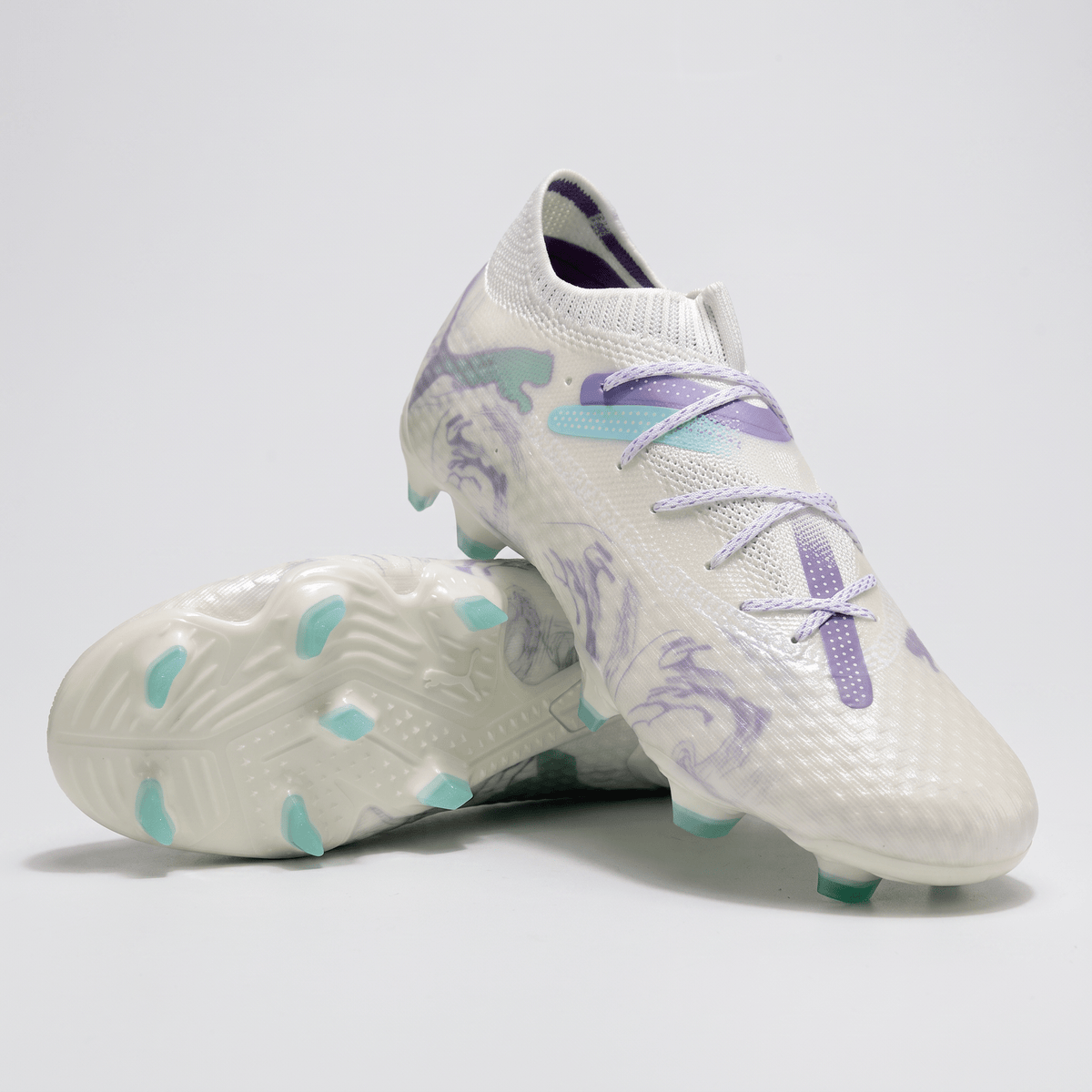 Future 7 Ultimate FG/AG White / Spring Lavender / Black / Mint - Elite Boots