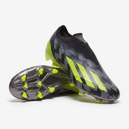 X Crazyfast LL FG Core Black / Charcoal / Team Solar Yellow