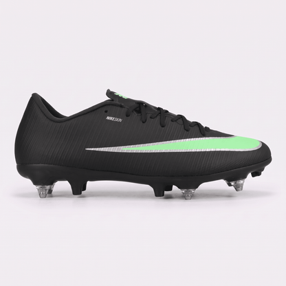 Mercurial Vapor 17 Academy SG-PRO Anti-Clog Black / Illusion Green / Silver - Elite Boots