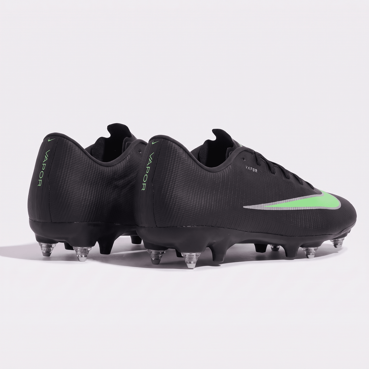 Mercurial Vapor 17 Academy SG-PRO Anti-Clog Black / Illusion Green / Silver - Elite Boots