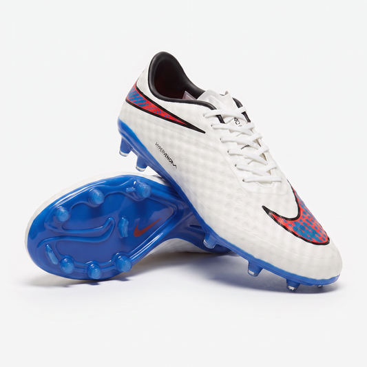 Hypervenom Phantom Premium FG White / Total Crimson / Blue