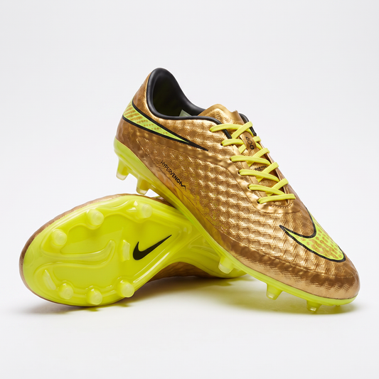 Hypervenom Phantom Premium FG Metallic Gold Coin / Volt / Black