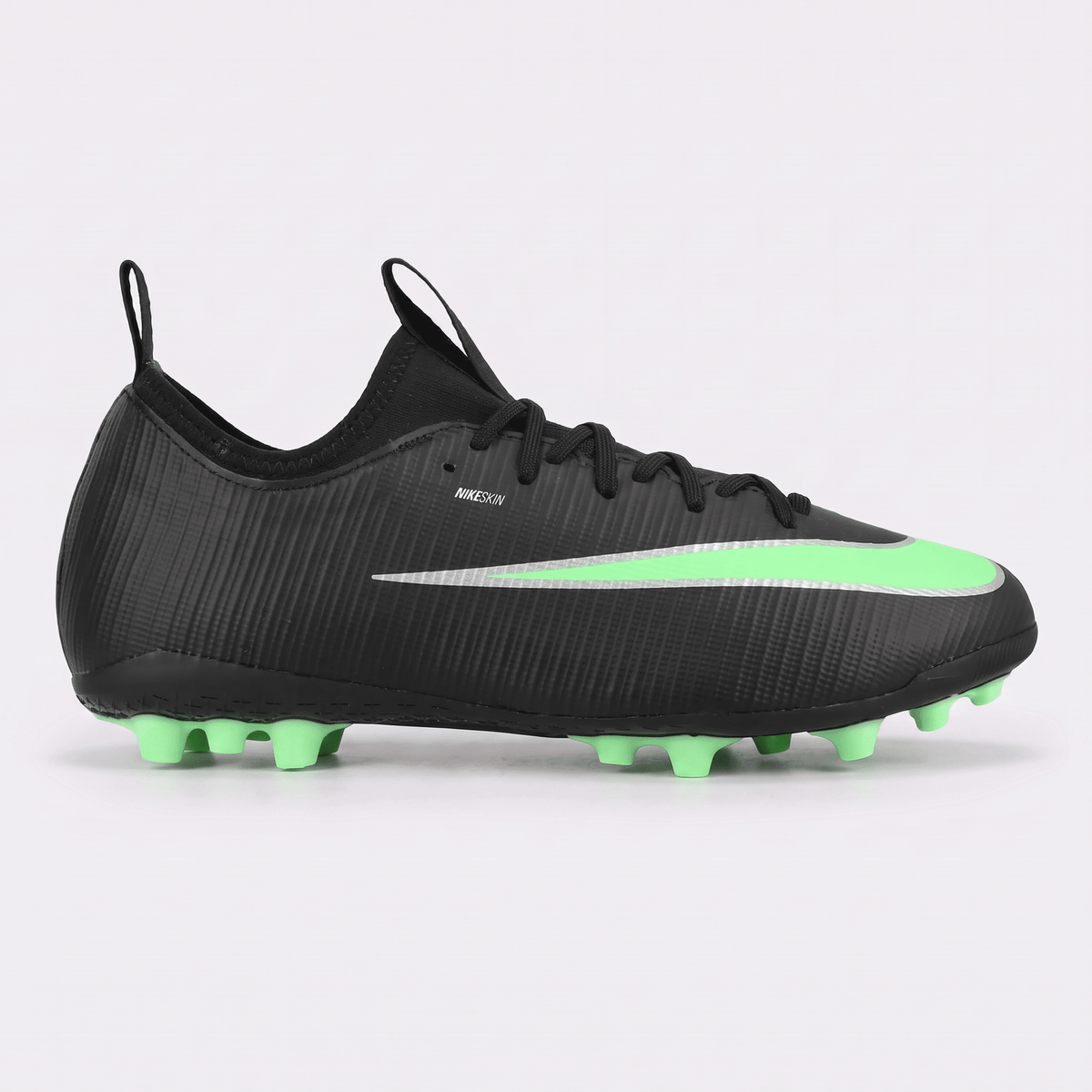 Mercurial Vapor 17 Academy TF Black / Illusion Green / Silver Metallic - Elite Boots