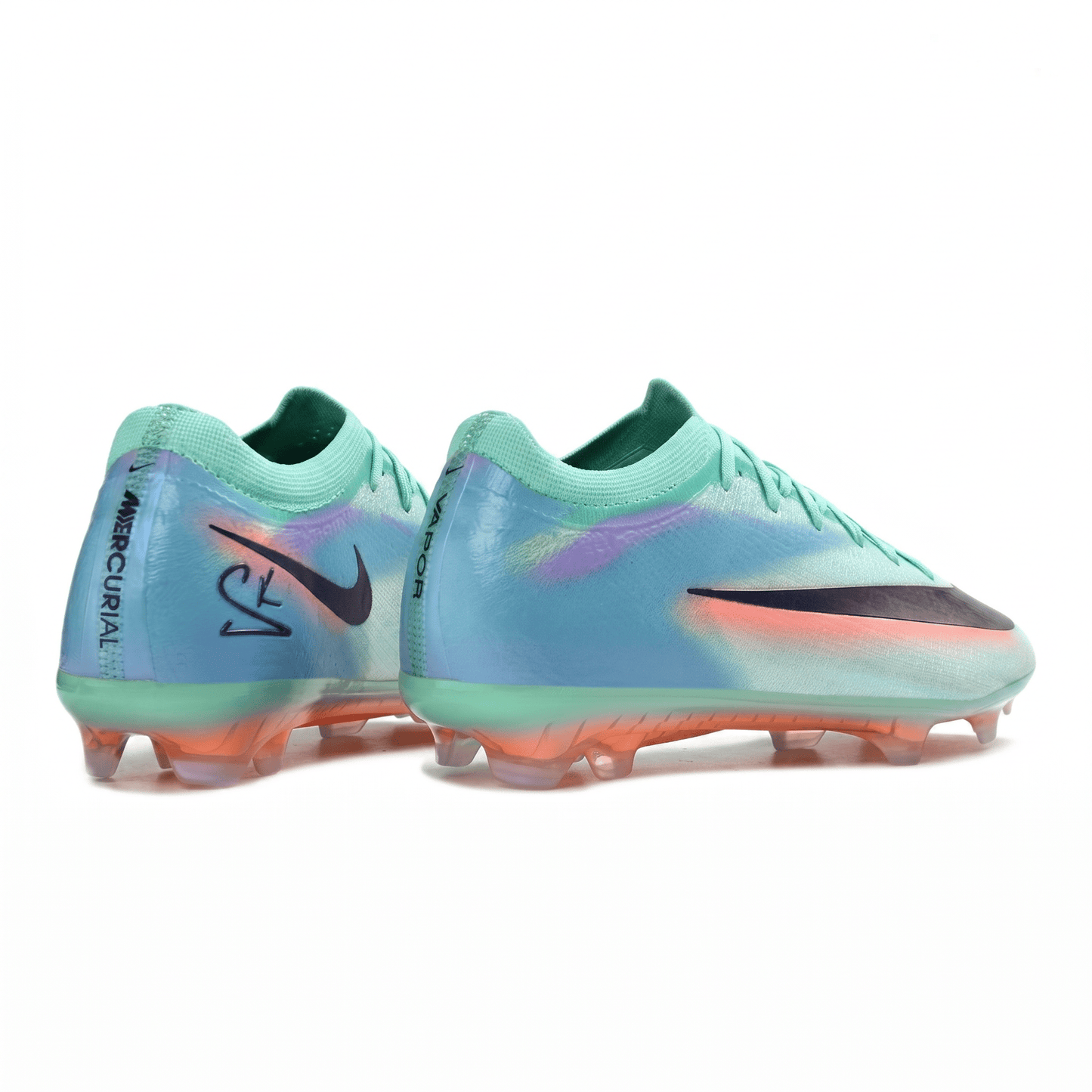 Mercurial Vapor XV Elite FG Mint Green / Glacier Blue / Black / Sunset Orange - Elite Boots