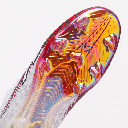 Furon V8 FG White / Burgundy / Silver - Elite Boots