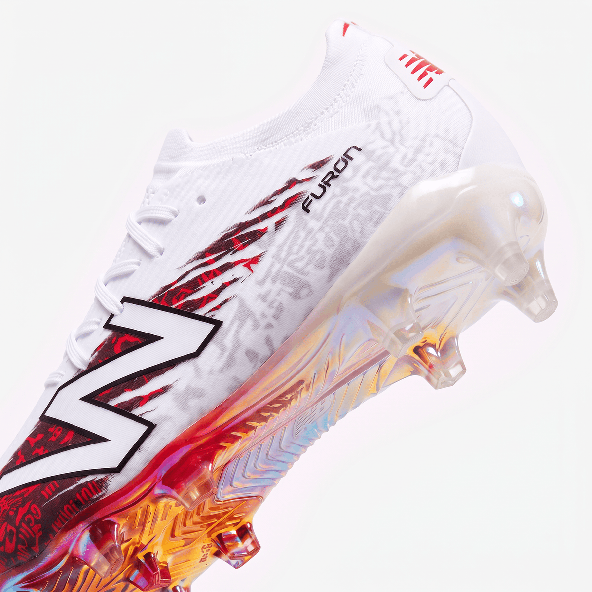 Furon V8 FG White / Burgundy / Silver - Elite Boots
