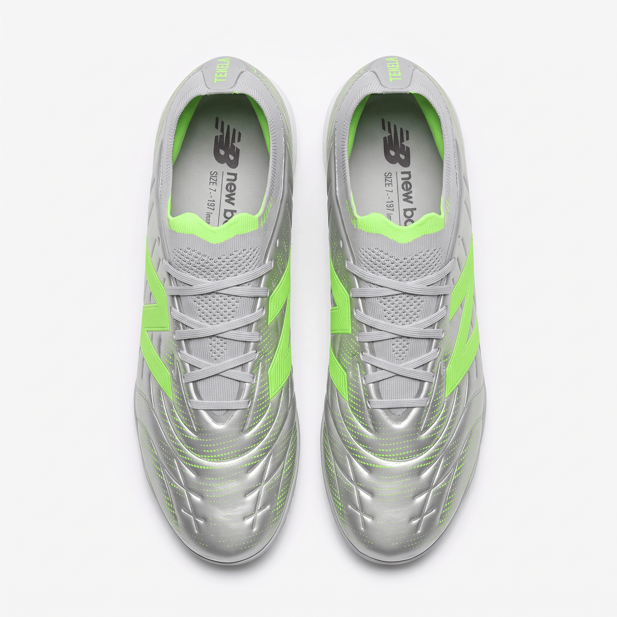 Tekela V4+ Pro Turf TF Silver / Bleached Lime Glow - Elite Boots