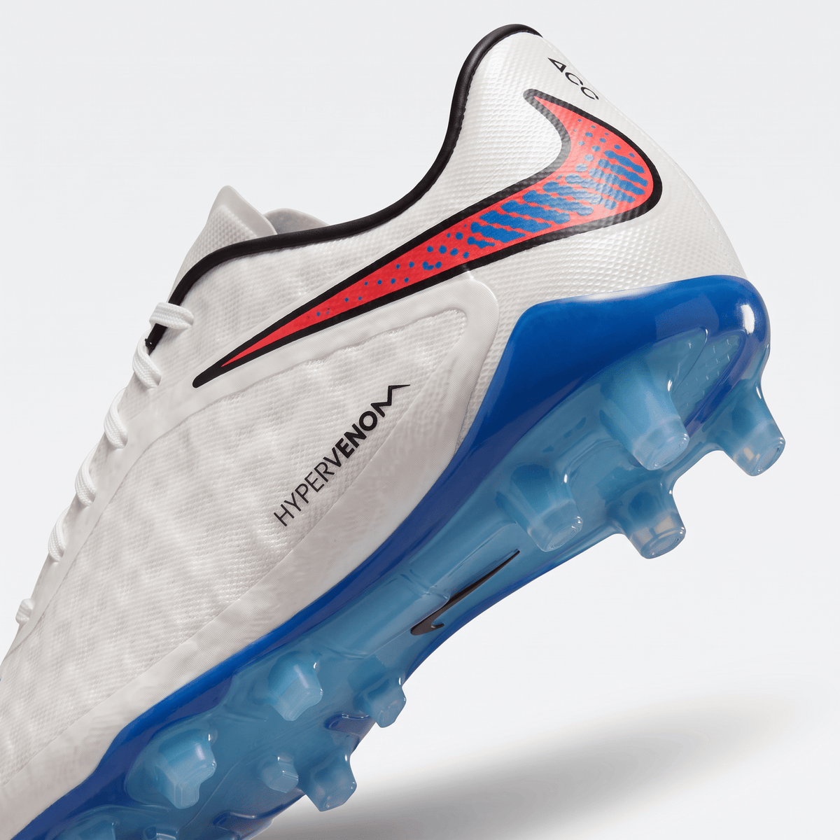 Hypervenom Phantom Premium FG White / Crimson / Blue Lagoon - Elite Boots