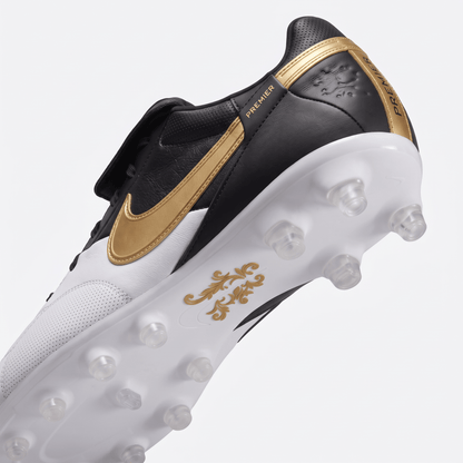 Premier III FG White / Black / Metallic Gold - Elite Boots