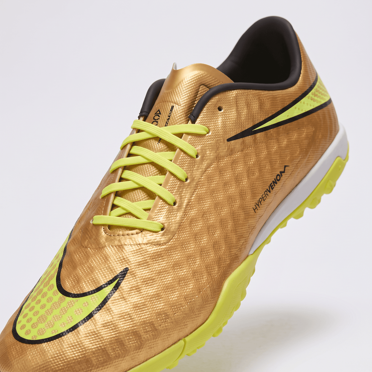 Hypervenom Phelon TF Metallic Gold Coin / Black / Yellow Strike - Elite Boots