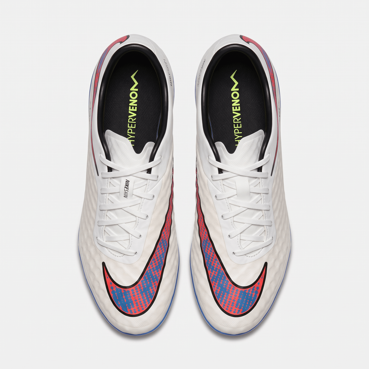 Hypervenom Phinish FG White / Total Crimson / Blue Lagoon - Elite Boots